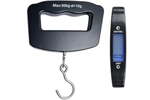 YYGJ Digital Hanging Luggage Scale, Portable Baggage Suitcase Electronic Scale for Travel Household Fishing and Gift 110lb Bl