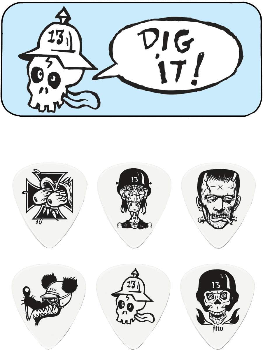 BL113T.73 Frank Kozik Series 2 Pick Tin, Assorted, .73mm, 6 Picks/Tin