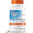 Doctor's Best High Absorption CoQ10 with BioPerine, Heart Health and Energy Production, Naturally Fermented, Non-GMO, Gluten & Soy Free, Vegan, 200 mg, Veggie Caps