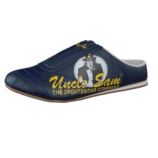 Uncle Sam Fashion Sabots für Herren in Blau mit Druck