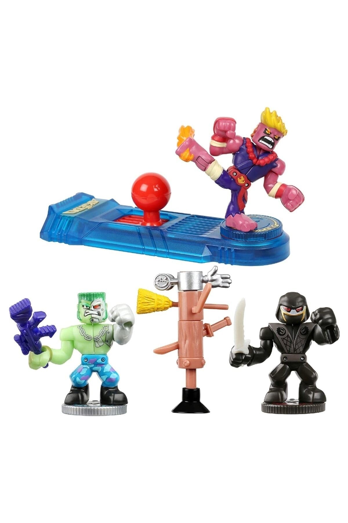 Akedo Ultimate Arcade Warriors Starter Pack Mini Battling Action Figures Ready, Fight, Split Strike