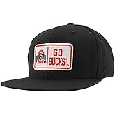 ZHATS Standard NCAA Officially Licensed Hat Flat Snapback Z11 Defer Black, One Size