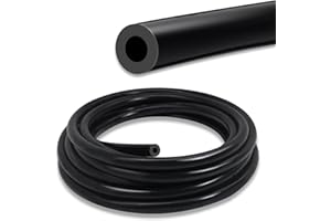 SDZONGES Vacuum Hose Automotive, 3/16"(5mm) ID Vacuum Hose, 10FT Vacuum Lines Automotive, 130PSI Max Pressure Silicone Vacuum Hose, Vacuum Tube Black.