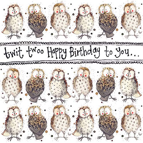 Alex Clark Birthday Owls Card