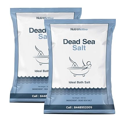 NutroActive Dead Sea Salt 350 gm (Pack of 2)