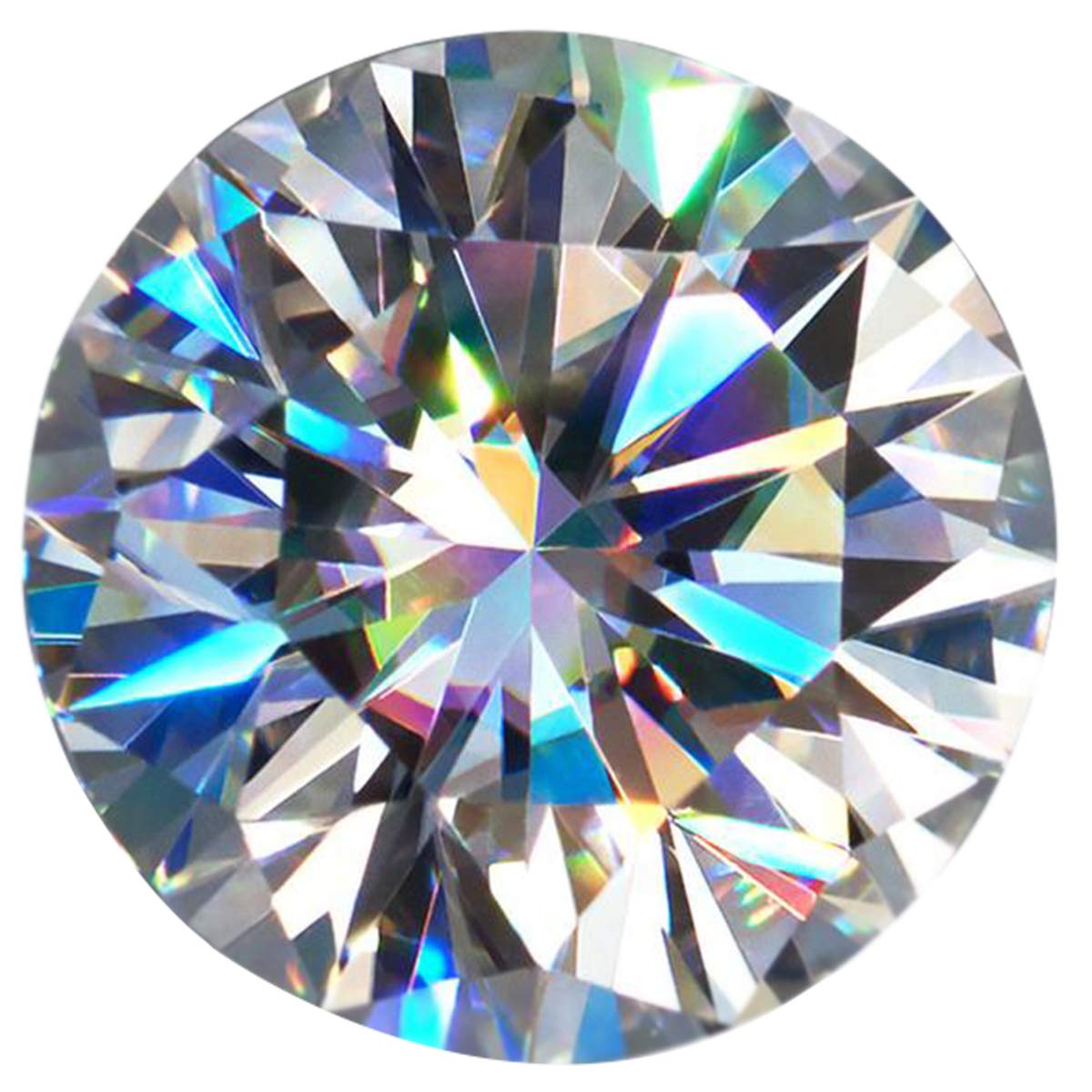 SZJINAO Moissanite D Colorless Diamond Loose Stone 1ct - 3ct Round Excellent Cut Gemstones VVS1 for Ring Pendant Jewelry,with GRA Certificate