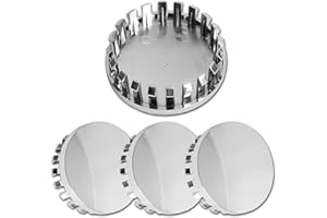 MOTOREXPERTZ ME 3.25Inch 83MM Wheel Center Caps for Chevrolet Chevy GMC Colorado Tahoe Suburban Silverado Sierra 1500 Rim Hub Caps, Pack of 4 (Chrome, Outer 83MM, Inner 73MM)