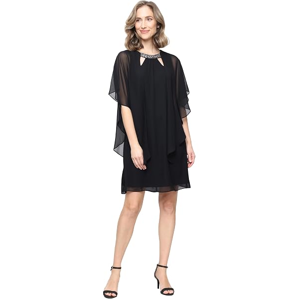 Amazon.com: S.L. Fashions Women's Plus Size Short Sheath Dress with  Embellished Overlay Capelet, Faded Rose, 16W : Clothing, Shoes & Jewelry