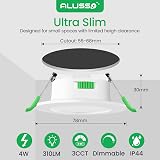 ALUSSO LED Recessed 4W 68mm Cutout 120° Dimmable 6 Pack Warm to Cool view 2