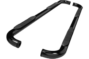 TAC TRUCK ACCESSORIES COMPANY TAC Side Steps Fit 1999-2018 Chevy Silverado/GMC Sierra 1500| 1999-2019 2500/3500 Extended/Double Cab (Excluding C/K Classic) (Body Mount) Truck Pickup 3" Black Side Bars Nerf Bars 2 Pieces