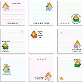 INCOK Dumpster Fire Sticky Notes - 9PCS Funny Garbage Self Adhesive Notepads for Work Cute Post it Notes to Do List Memo School Office Supplies Desk Accessories for Coworker Boss Teacher