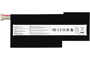 Jbery 52.4Wh BTY-M6K Laptop Battery Replacement for MSI GS63VR GS73VR 7RG Stealth Pro GF63 Thin 8RB 8RC 8RD 9SC GF75 Thin 10S