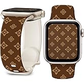 Watch Band Compatible with Apple Watch 38mm 40mm 41mm 42mm 44mm 45mm Soft Silicone Wristbands Replacement Strap with Classic Clasp for iWatch Series SE11 10 9 8 7 6 5 4 3 2 1 Utral for Women