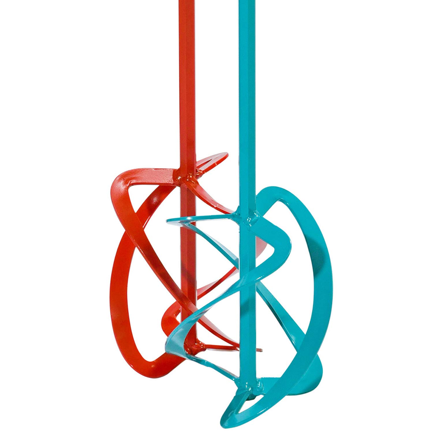 Collomix MKD 120 HF, 1 set, 190 mm, 20-50 litre mixing volume, heavy material, concrete, screed, turquoise & red