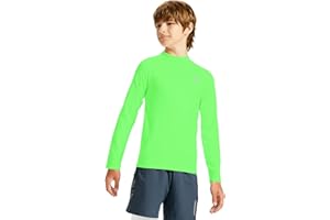 DEVOROPA Youth Boys Compression Thermal Shirt Long Sleeve Kids Fleece Baselayer Soccer Baseball Undershirt Slim/Regular/Husky