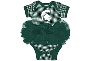 Two Feet Ahead Newborn Baby Girl Bodysuit Creeper Polka Dot Tutu Skirt Dress College Licensed