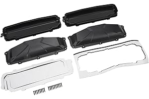 Acouto UTV Windshield Vent Kit Good Sealing Wind Shield Parts with Defogging Vents for Hard Coated Polycarbonate Glass
