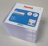 Hama Slim Double DVD/CD Cases Pack of 25 Transparent Ultra Slim 0.5cm view 2
