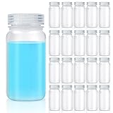 Hoolerry 20 Pcs 2oz 60ml Plastic Sample Bottles