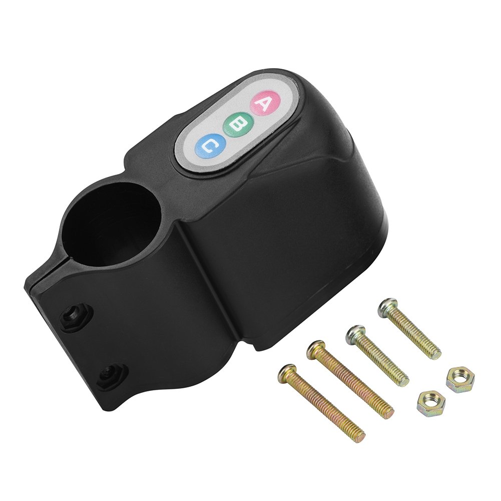 110 dB Wireless Alarm Siren, Zerone Vibration 4 Digit Security Alarm System for Motorcycle