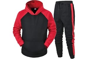 JMMSlmax Mens Tracksuit 2 Piece Hoodie Sweatsuit Sets Jogging Suits Long Sleeve Pullover Hoodie Athletic Jogging Sweatsuits