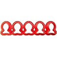 Fish Cookie Cutter Multi x5 – Plastic Red Fish Cutters For Cookies, Dough, Bread, Soft Fruits, Soft Veggies and More – Cutters For Mini Fish-Shaped Goods