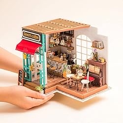 Rolife DIY Miniature Cafe House Kit for Adults to