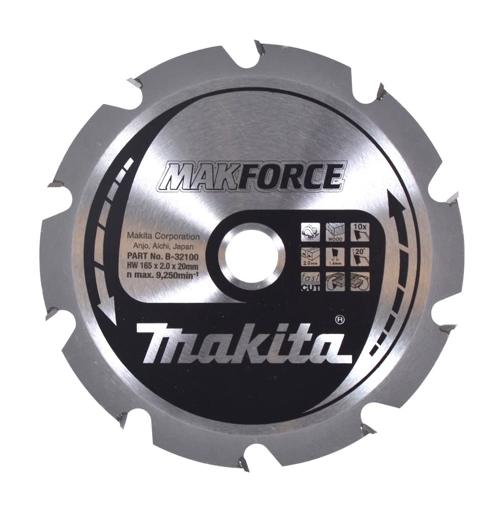 Makita B-32100 MAKFORCE TCT Saw Blade 165x20x10T