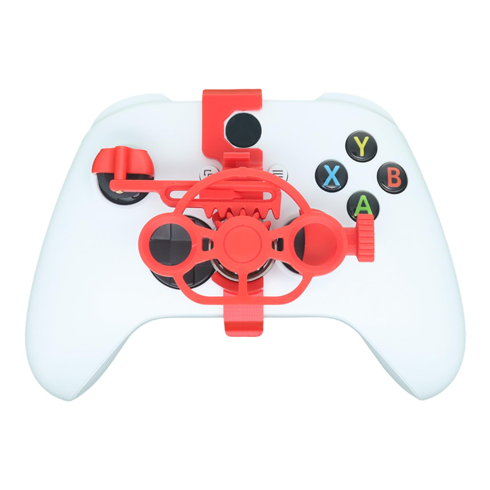 TXW Game Controller Mini Steering Wheel for X-box Accessory for X-box Series X/S Racing Video Game,Game Joystick Racing Games Controller (Red)