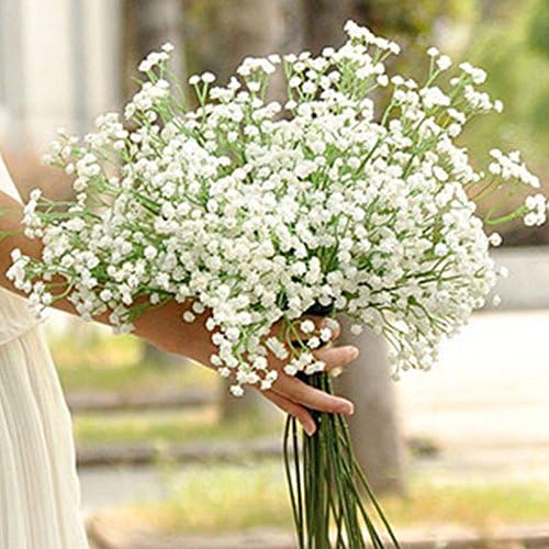 HJFF-2Pcs Artifical Silk Gypsophila Flowers Wedding Party Home Office Bouquet Decor