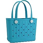 GBB Rubber Beach Tote Bag Small Beach bags Waterproof Outdoor Tote Bag, Portable Travel Handbag for Sports, Pool,Outdoor