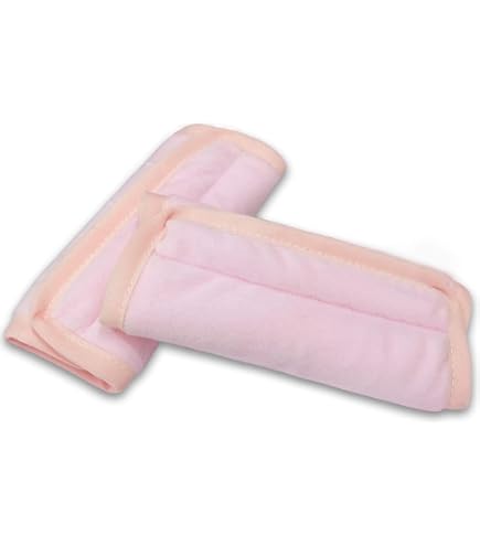 Protectores De Cinturón De Coche - 4 Piezas Suaves, Color Negro Y Rosa, Para Adultos Y Niños, Con Velcro