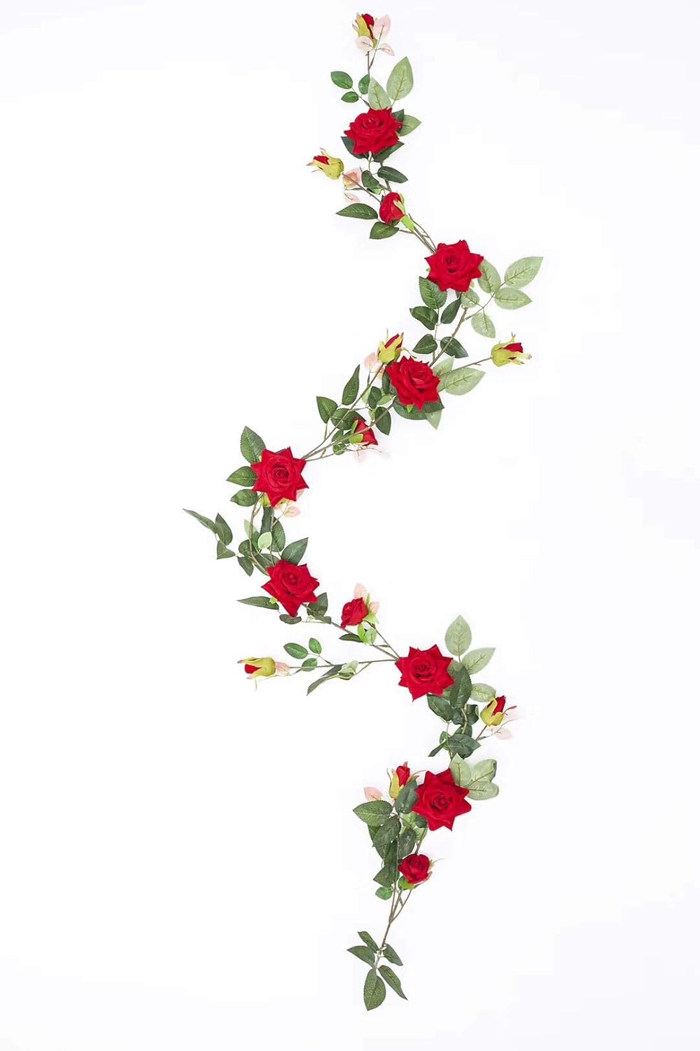 Amazon.de: TINGOR Künstliche rote Rosen Ranken Kunstblumen Rosen