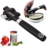 PAKITNER- Safe Cut Can Opener, Smooth Edge Can Opener - Handheld Easy Turn Knob, Manual Can Opener, Ergonomic Smooth Edge, Fo