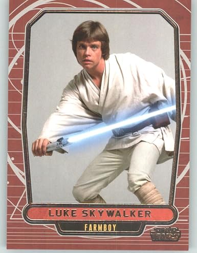 12 Star Wars Galactic Files 96 Luke Skywalker Farmboy Non Sport Collectible Trading Cards At Amazon S Entertainment Collectibles Store