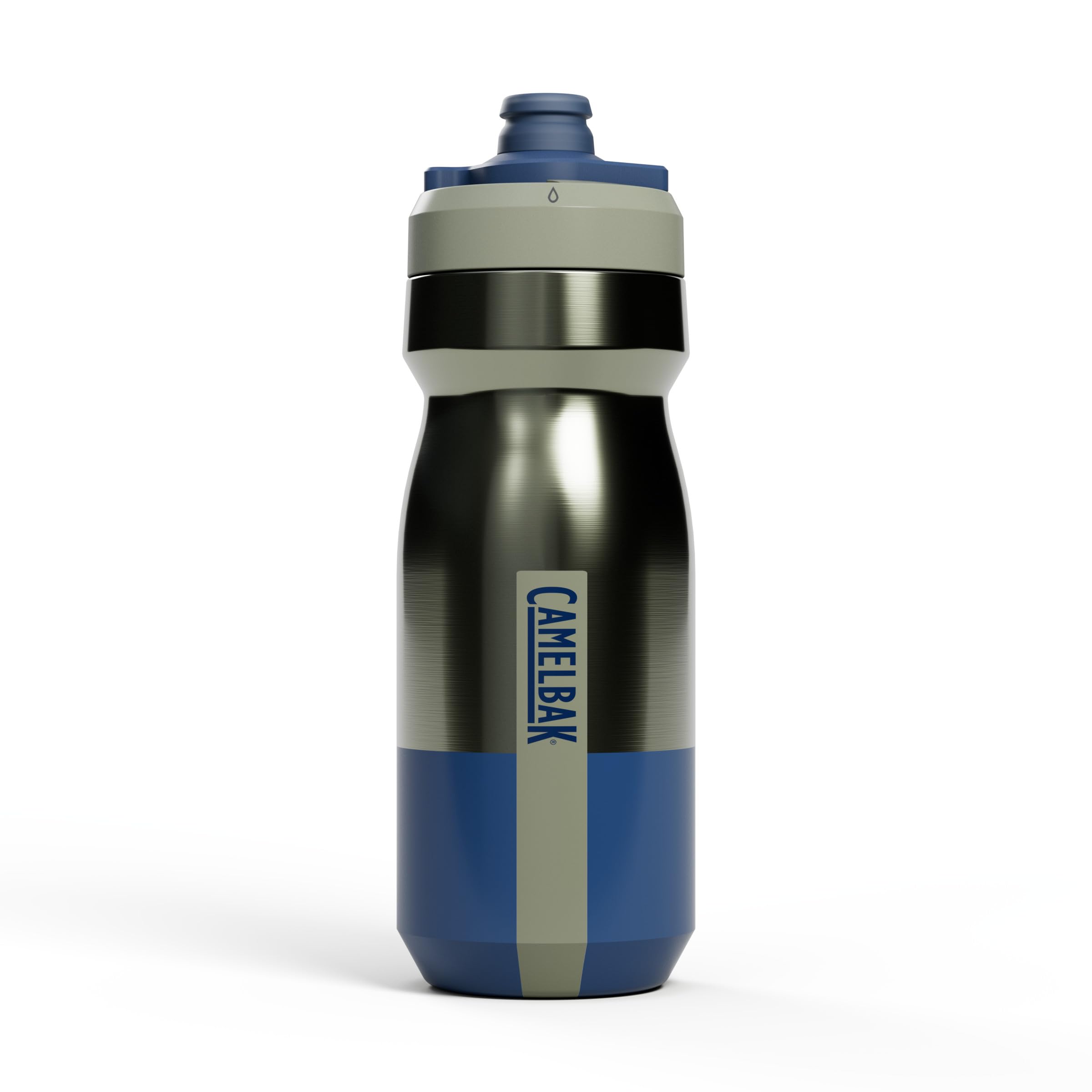 CamelBak Podium Steel Insulated Bike Water Bottle, Mercury Fog, 18oz Image