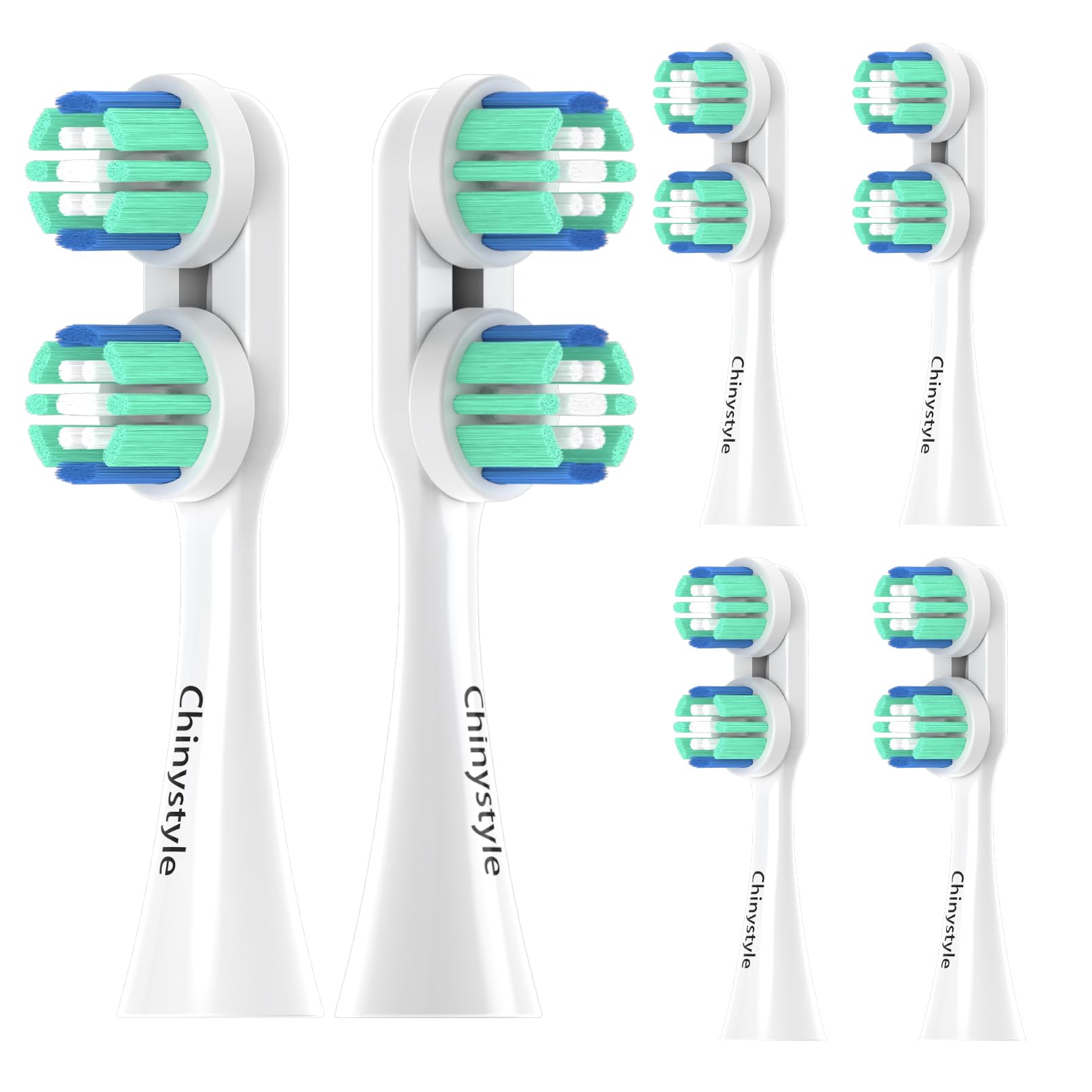 Photo 1 of Chinystyle Toothbrush Replacement Heads, Compatible with Spinbrush Pro Clean Electric Toothbrush,Toothbrush Head Replacement Refill,6 Pack