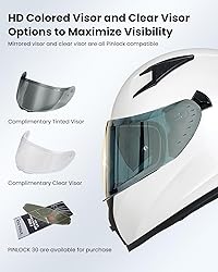 ILM Motorcycle Helmet Full Face with Pinlock