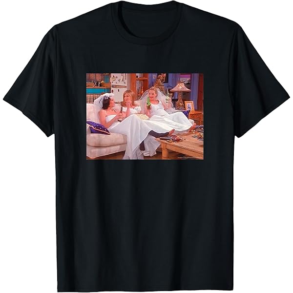 Amazon.com: Friends Wedding Dresses Photo Monica, Rachel, Phoebe TV Premium  Tri-blend T-Shirt : Clothing, Shoes & Jewelry