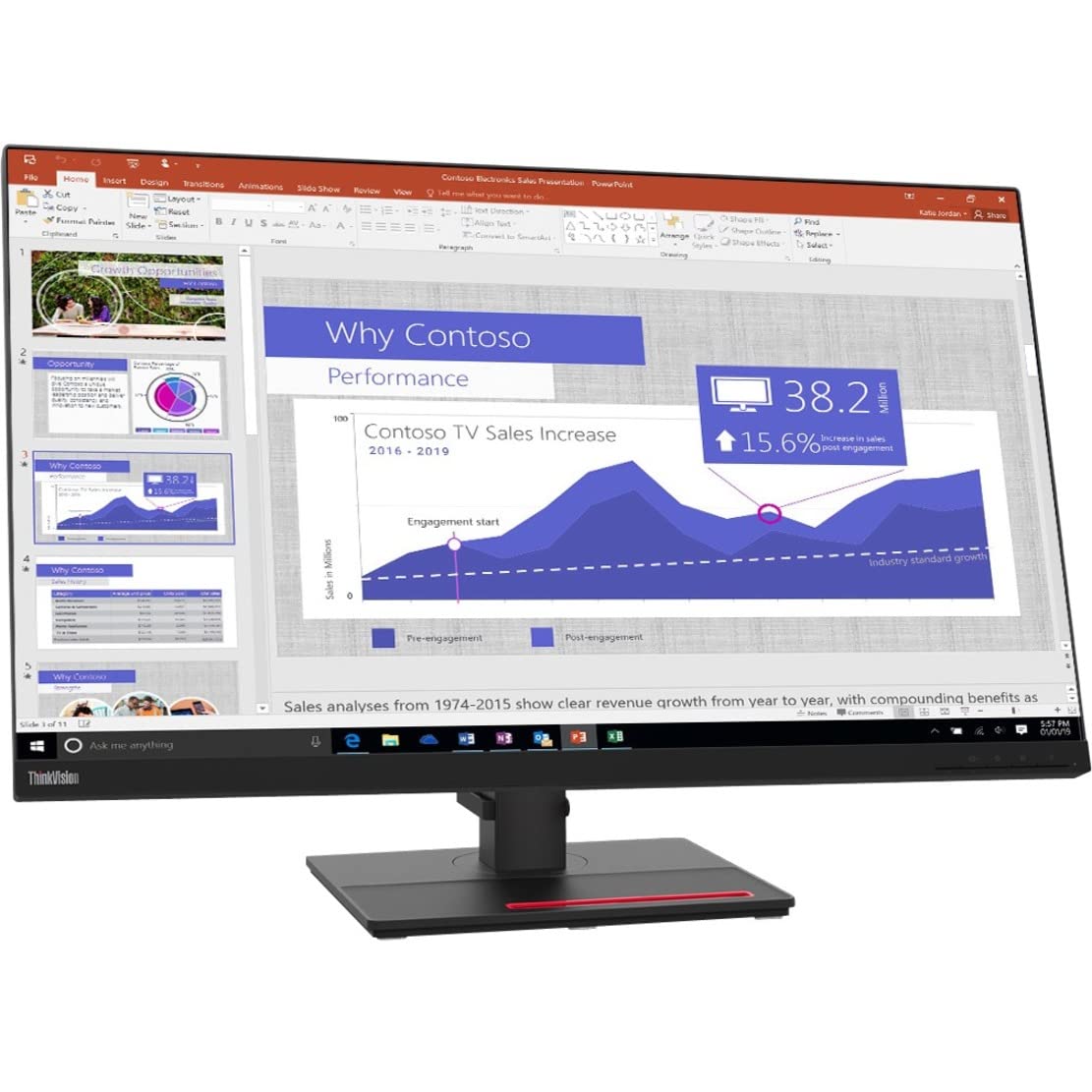 Lenovo ThinkVision T32p-20 31.5" 4K UHD LED LCD
