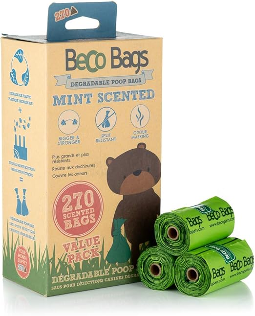 Beco Pets Staubbeutel Travel Pack 270 Große, Starke Kotbeutel für Hunde