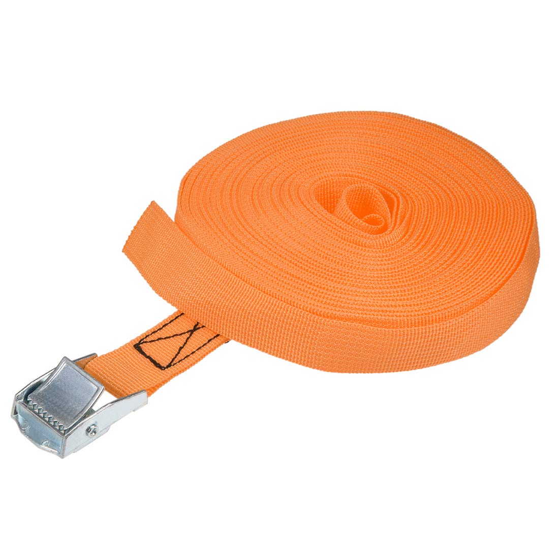 sourcing map Tie Down Strap Cam Buckle Lashing Strap 1" x 39Ft 550lb 250Kg Load Polypropylene for Moving Securing Cargo, Orange