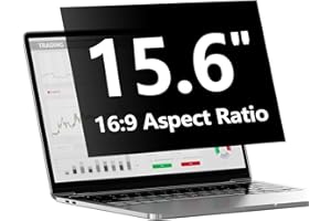 REDANGEL Laptop Privacy Screen Protector 15.6 Inch with Hp Dell Acer Asus Samsung LG and More, Removable Security Shield Filter for 16:9 Aspect Ratio Portable Monitor Like MSI and More (15.6" Diagonal 16:9 1 Pack)