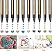 Metallic Paint Pens for Rocks Painting, Scrapbook Photo Album, Ceramic, Glass, Wood, Fabric, Mugs, DIY Craft Making Supplies. Water-Based Metallic Paint Marker Pens Permanent. 10 Colors/Set