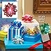 LED Fiber Optic Gift Bows - Set of 6
