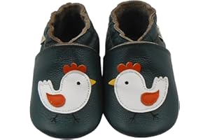 mepiq Crib shoes baby moccasins for boys girls toddler soft leather baby walking shoes slippers