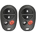 Keyless2Go Replacement for New Keyless Entry Remote Key Fob for Toyota Sienna with FCC ID GQ43VT20T (2 Pack)