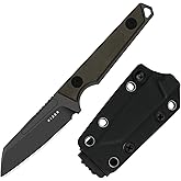 Kizer Phasmids Fixed Blade Knife with Sheath, 2.78" AEB-L Steel Blade, Full Tang Camping Knife with Chocolate Glacier Composite Handle, EDC Knives for Hiking 1079A2