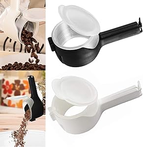 Bag Clips For Food,Bag Clips With Cap Pour Spout,Chip Clips For Bags,Seal Pour Food Storage Snack Bag Clip,Kitchen Food Storage and Organization Moisture Sealing Clamp