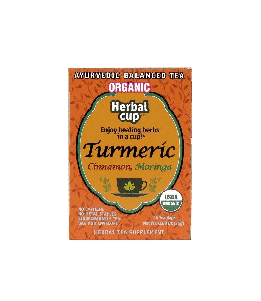 Herbal Cup Turmeric Ginger and Black Pepper 16 tea bags